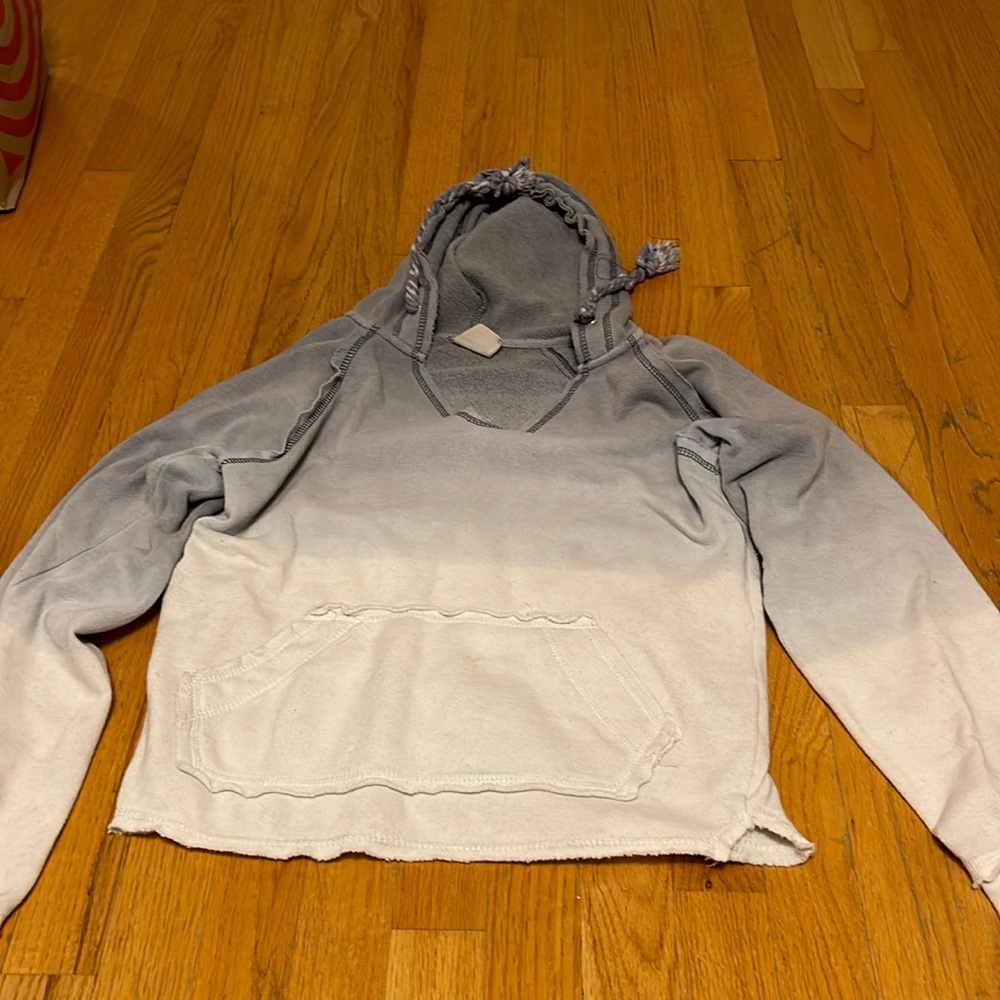 Women’s hoodie ombre blue size small